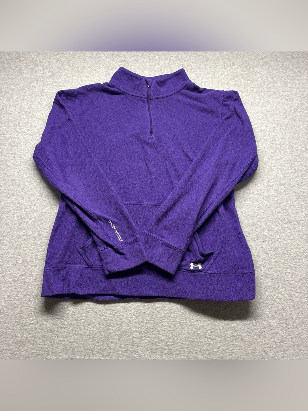 Under‎ Armour Women's Deep Purple Half-Zip Fleece Pullover